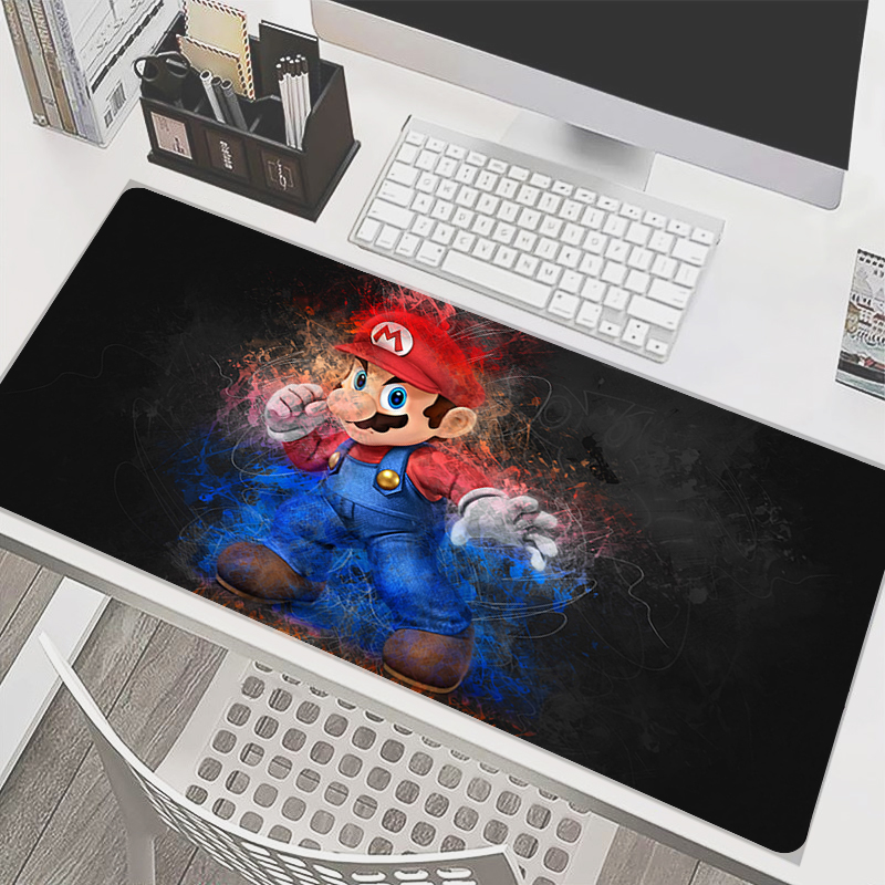 Laptop Accessories Bundle - 90x40cm Mouse Pad M-Mario Anime Gamer