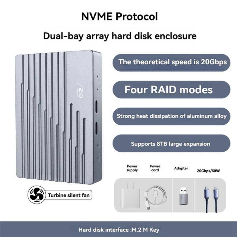 External Nvme Ssd - A73E-M. 2 2280 Nvme SSD Dual