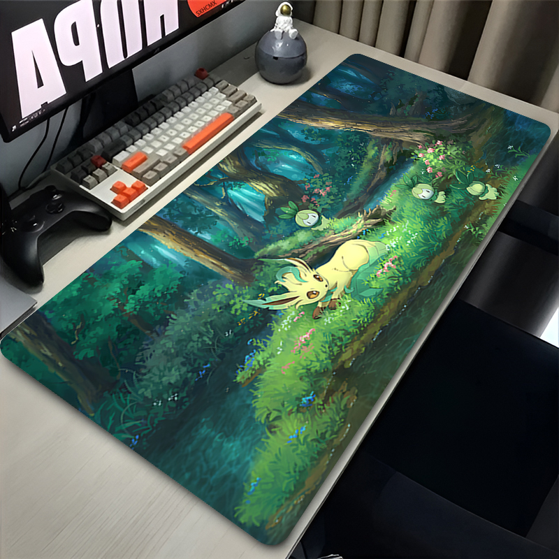 Laptop Accessories Bundle - Mouse Pad Gamer P-pokemon Leafeon Large
