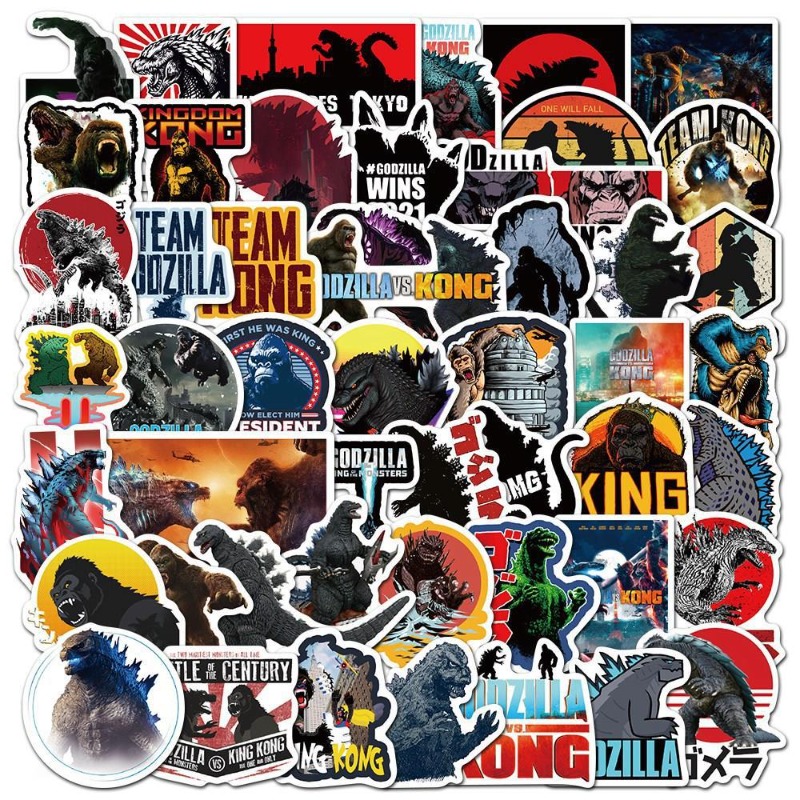 Laptop Accessories Bundle - 50pcs/set Movies Godzilla Vs. King Kong