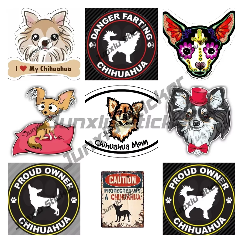 Chihuahua Mom Vinyl Sticker Ca - Laptop Accessories Brand 리뷰 및 가격