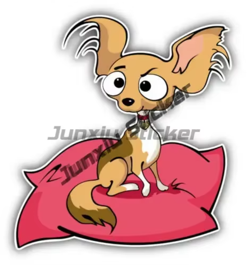 Chihuahua Mom Vinyl Sticker Ca - Laptop Accessories Brand 리뷰 및 가격