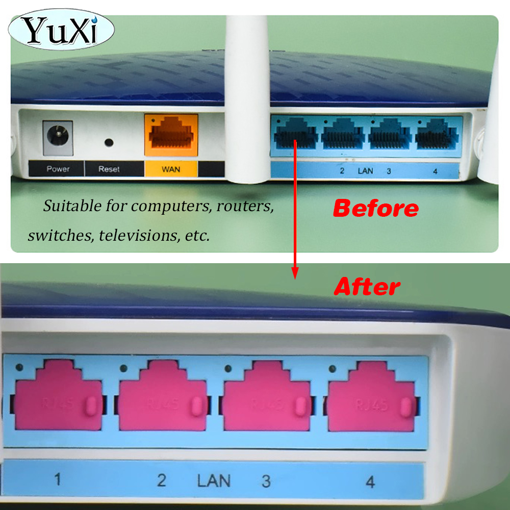 10Pcs Ethernet Hub Port RJ45 A - Laptop Accessories Protector 리뷰 및 가격