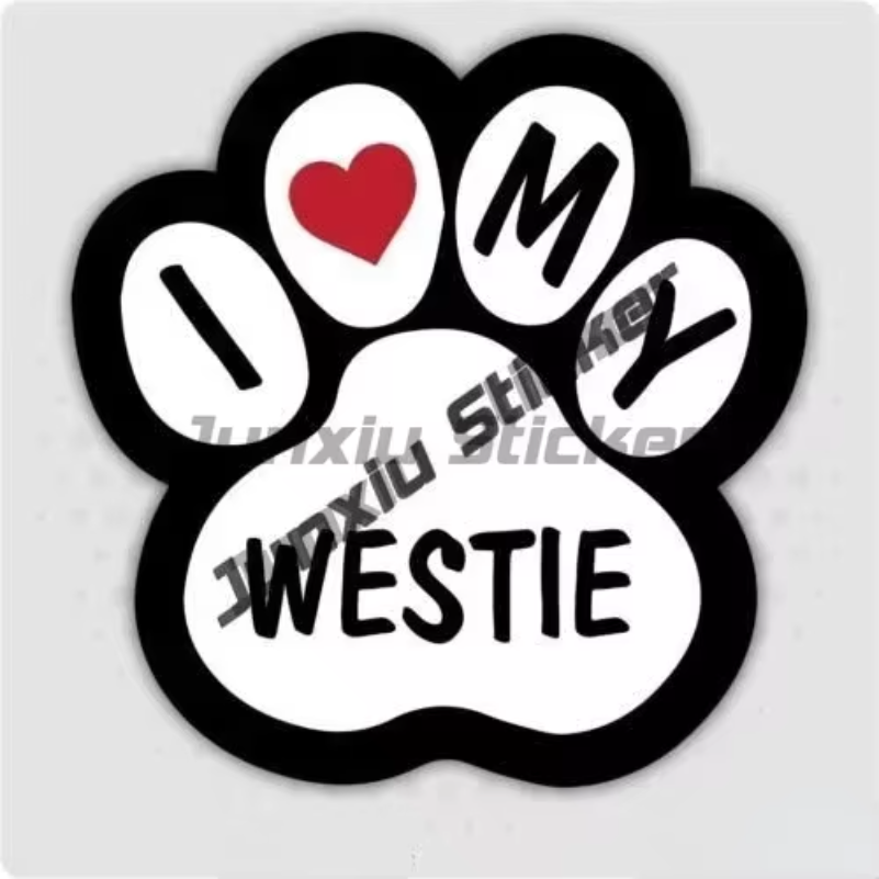 Westie Sticker I Love My Westi - Laptop Accessories Brand 리뷰 및 가격