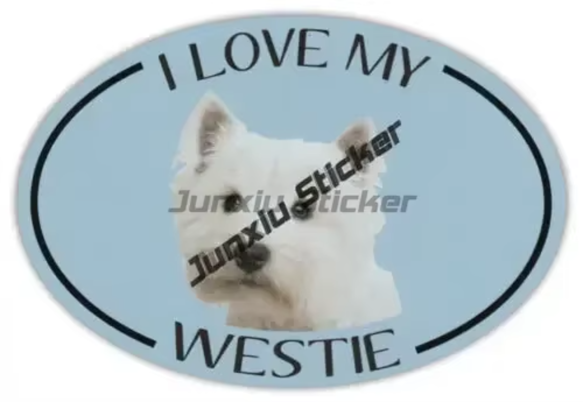 Westie Sticker I Love My Westi - Laptop Accessories Brand 리뷰 및 가격